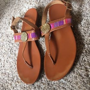 Brown sandals